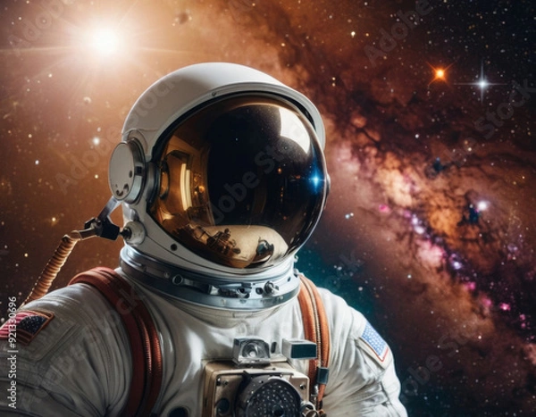 Fototapeta Cosmic Reflections: A Universe of Possibilities