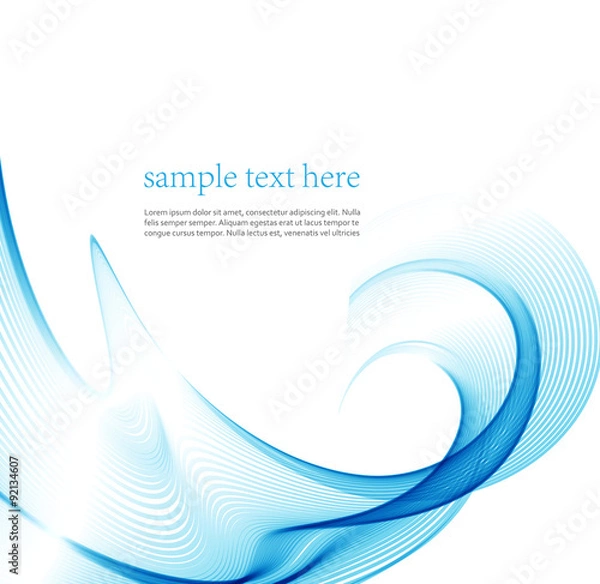 Fototapeta wave line abstract. Vector illustration