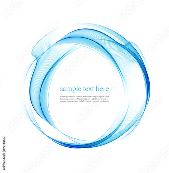 Fototapeta wave line abstract. Vector illustration