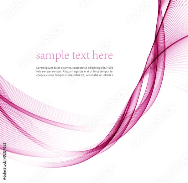 Fototapeta   Vector smooth abstract waves