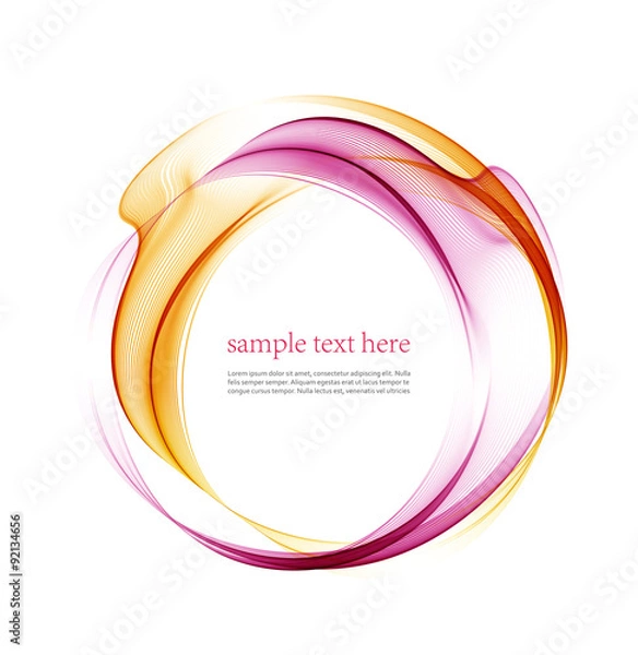 Fototapeta   Vector smooth abstract waves
