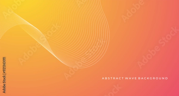 Fototapeta Modern and Abstract Flowing Wave Pattern in Gradient Colors, Perfect for Web and Graphic Design.