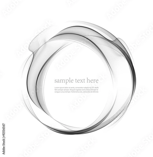 Fototapeta wave line abstract. Vector illustration