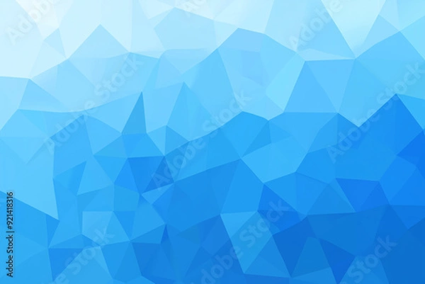 Fototapeta 青の背景、シンプル、ポリゴン、ビジネス