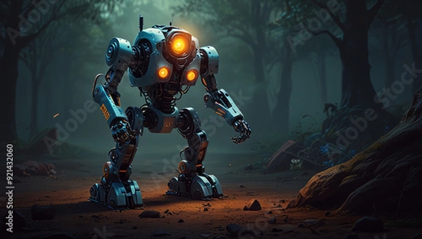 Obraz robot monster illustration