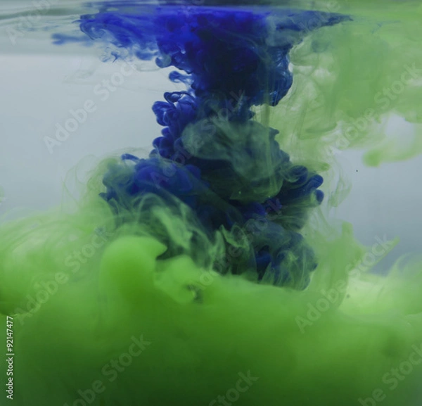 Obraz Blue and Green Soft Ink