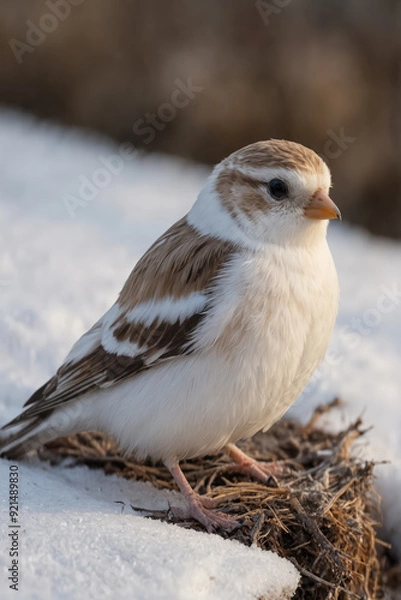Obraz Snow Bunting in Winter