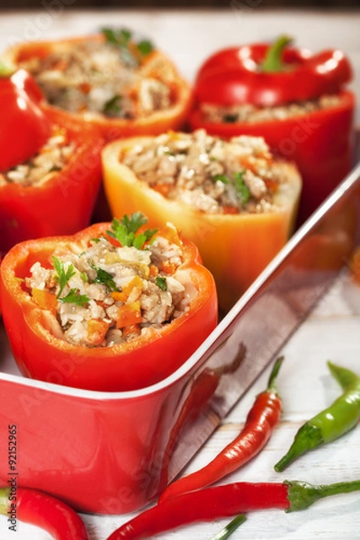 Obraz Stuffed bell peppers 