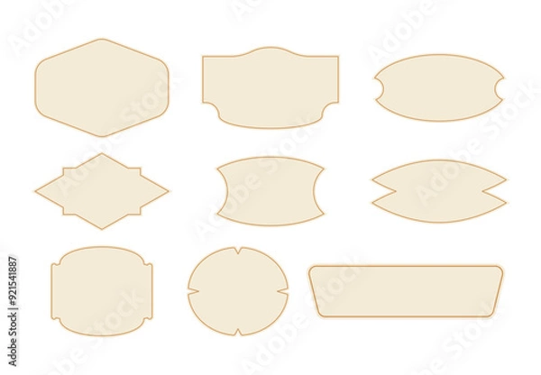 Fototapeta Simple Vintage Elegant Text Box Banner