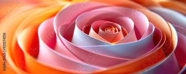 Obraz Glossy roses with pink, blue and yellow