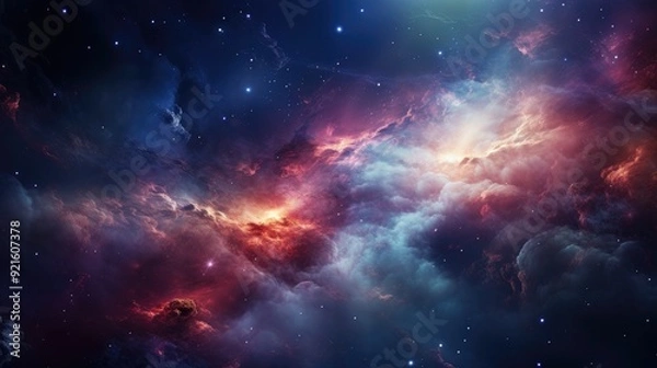 Obraz beautiful space, galaxy background