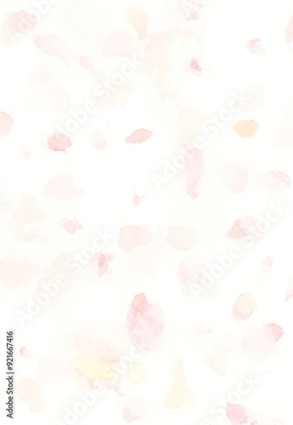 Fototapeta ピンクの桜の花びらが舞う雰囲気の背景イラスト