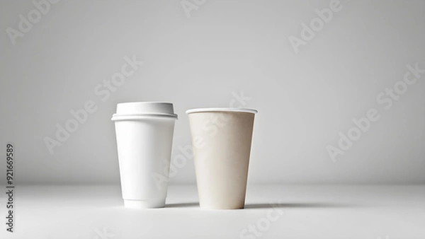 Fototapeta Image with paper cup