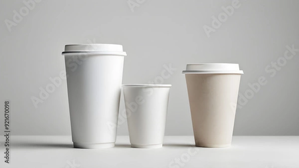 Fototapeta Image with paper cup