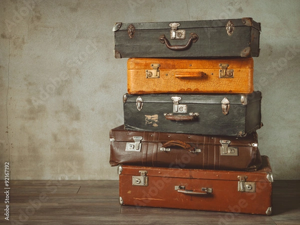 Fototapeta Old suitcases
