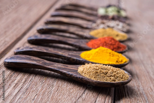 Obraz close up herb powder