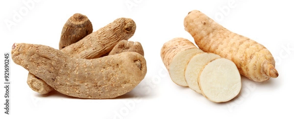 Obraz Gastrodia elata on white background