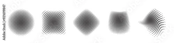 Fototapeta Halftone Set