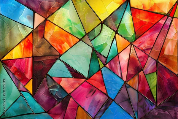 Fototapeta Generative ai on theme of beautiful texture broken glass for design natural abstract background