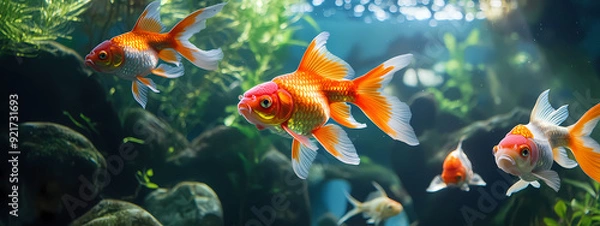 Fototapeta Vibrant Goldfish