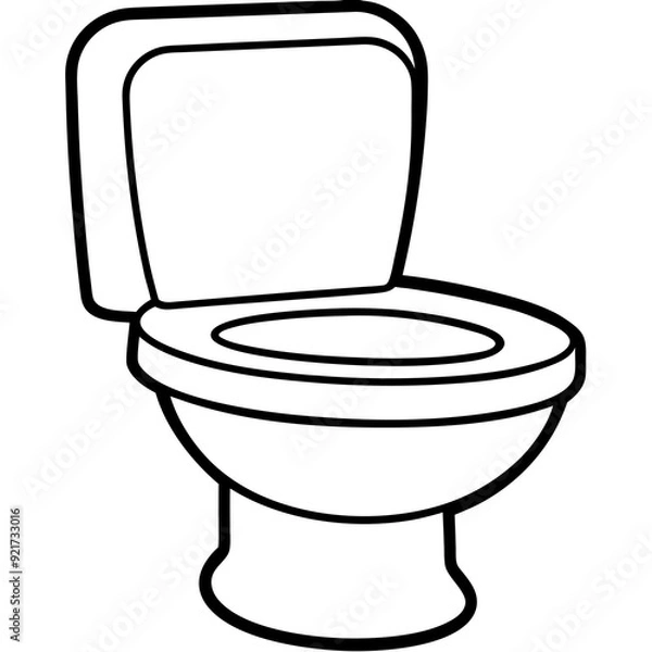 Fototapeta Toilet art vector illustrator