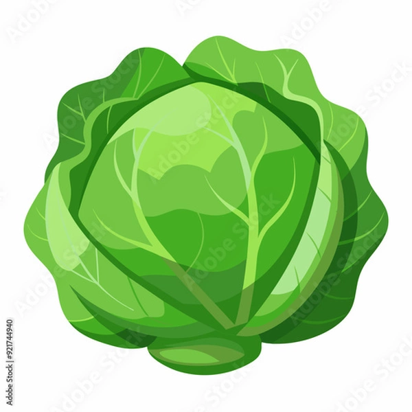 Fototapeta Cabbage art vector illustrator