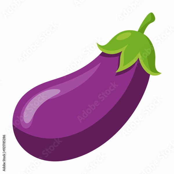 Fototapeta A simple eggplant art vector illustration