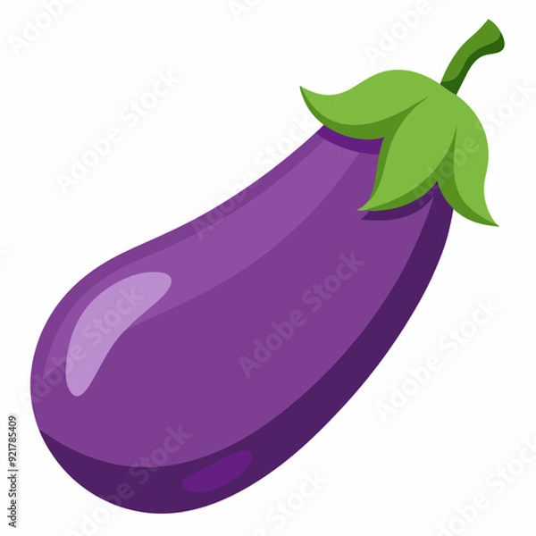 Fototapeta A simple eggplant art vector illustration