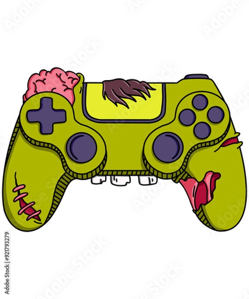 Fototapeta Halloween Game controller Zombie PNG
