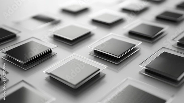 Fototapeta Electronic device cluster