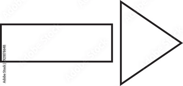 Fototapeta Arrow Outline