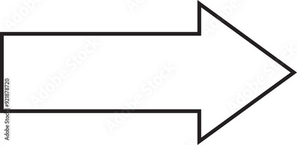 Fototapeta Arrow Outline