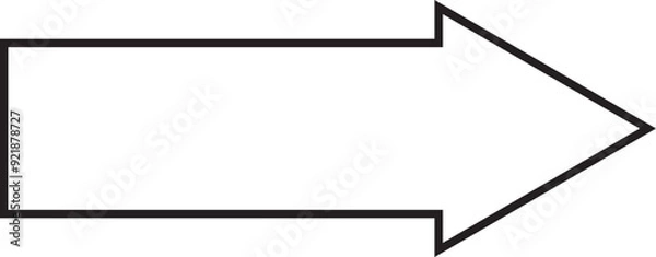Fototapeta Arrow Outline