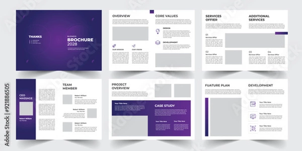 Fototapeta Business Brochure Design Template