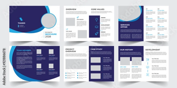 Fototapeta Business Brochure Design Template