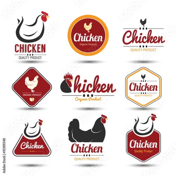 Obraz Etykieta kurczaka