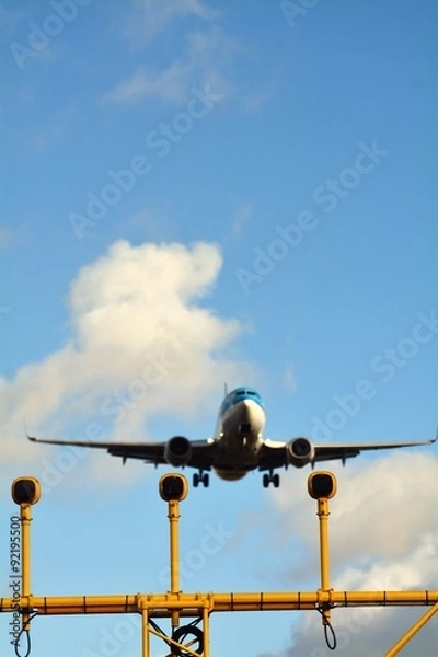 Fototapeta 着陸する飛行機　イメージ