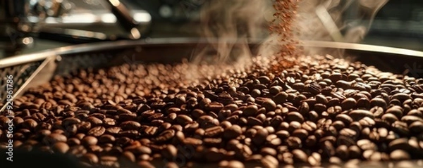 Obraz The process of roasting coffee beans