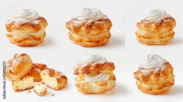 Obraz cakes on white