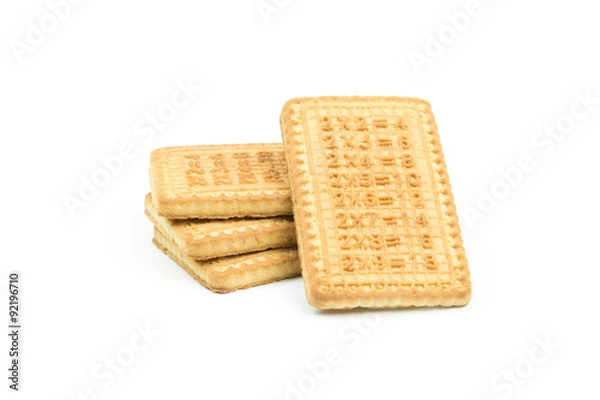 Obraz печенье на белом фоне