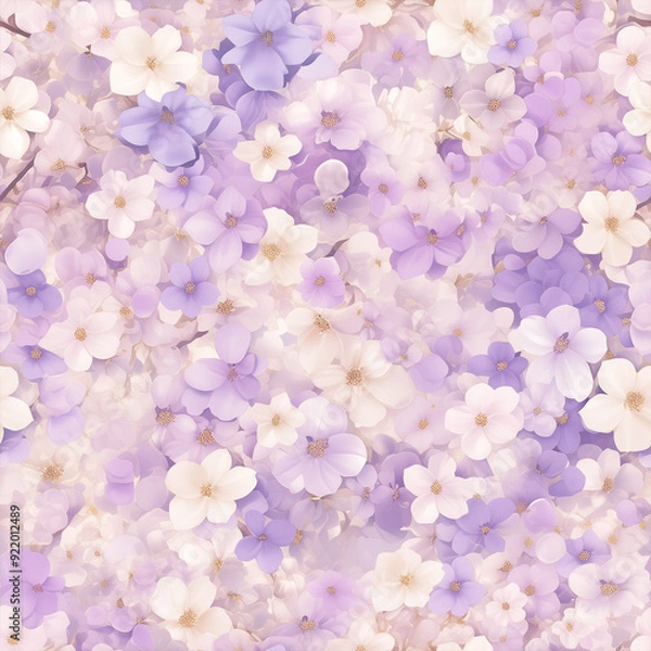 Obraz アニメ風の複色のライラックのテクスチャパターン