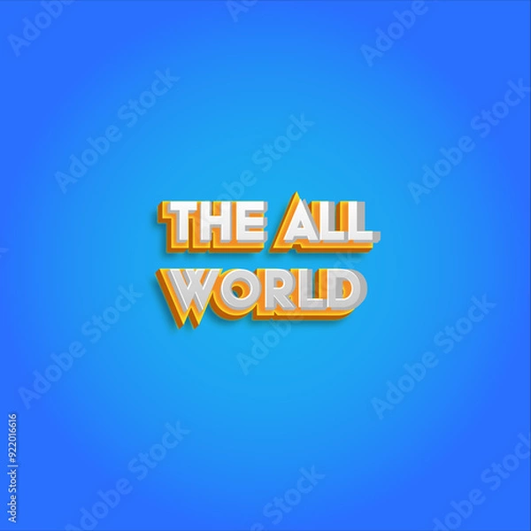 Obraz 3D Logo and fonts. 