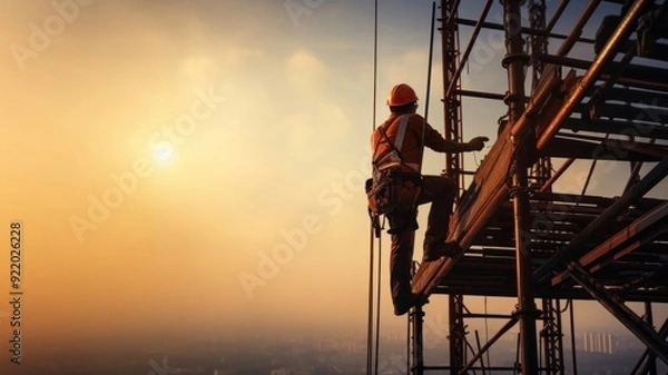 Obraz Construction engineer protection working worker.