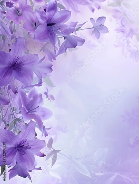 Obraz background with purple flowers