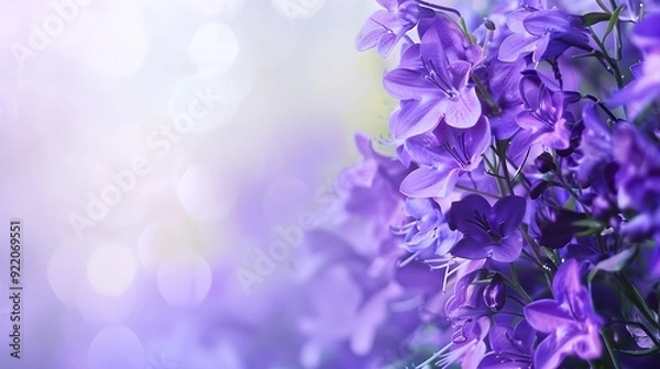 Obraz background with purple flowers