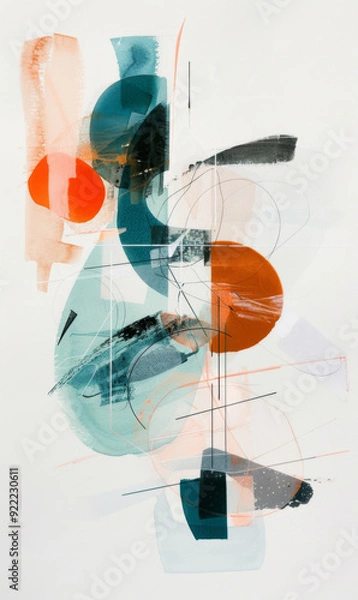 Fototapeta background with circles