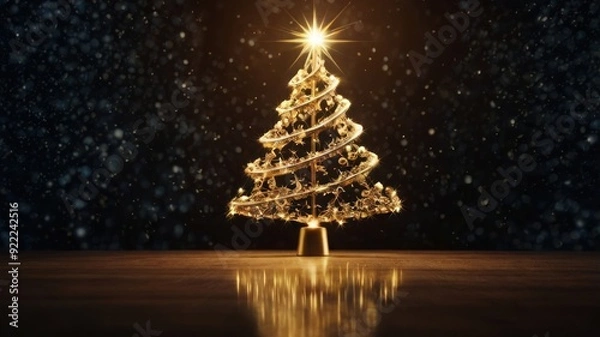 Fototapeta chirstmas tree decorate