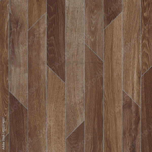 Fototapeta Chevron Medium Hungarian Oak Wood Plank Texture - High-Resolution Hardwood Flooring Pattern for Rustic Interior Design