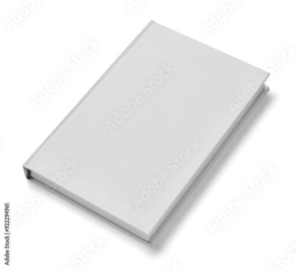 Fototapeta book paper education page literature notebook textbook background blank white design mock up template