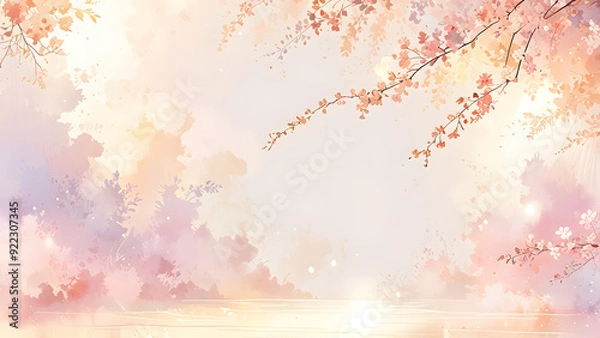 Obraz background with leaves